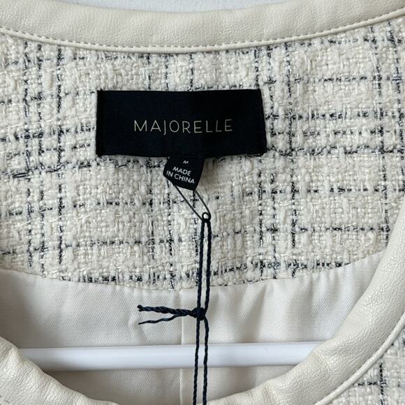 Majorelle Tammy Mini Dress in White & Black Size: M - Picture 8 of 9